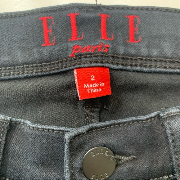 Elle Paris Slim Straight Black Jeans SZ (2) - Picture 5 of 9